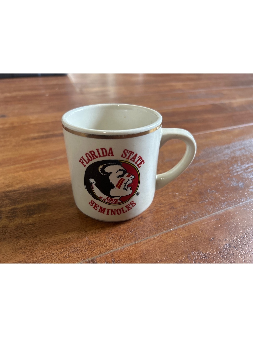 Florida State Seminoles Ceramic Coffee Mug with Gold Rim